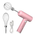 Electric Egg Beater Food Whisk Handheld Rechargeable 3 Speeds Egg Beater Baking Dough Cake Cream Mixer Kitchen Cooking Tools