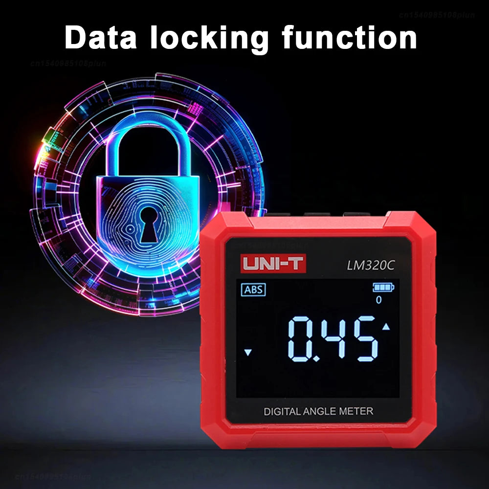 UNI-T LM320C Magnetic Inclinometer Digital Angle Meter Professional Electronic Goniometer with Absolute & Relative Measurement
