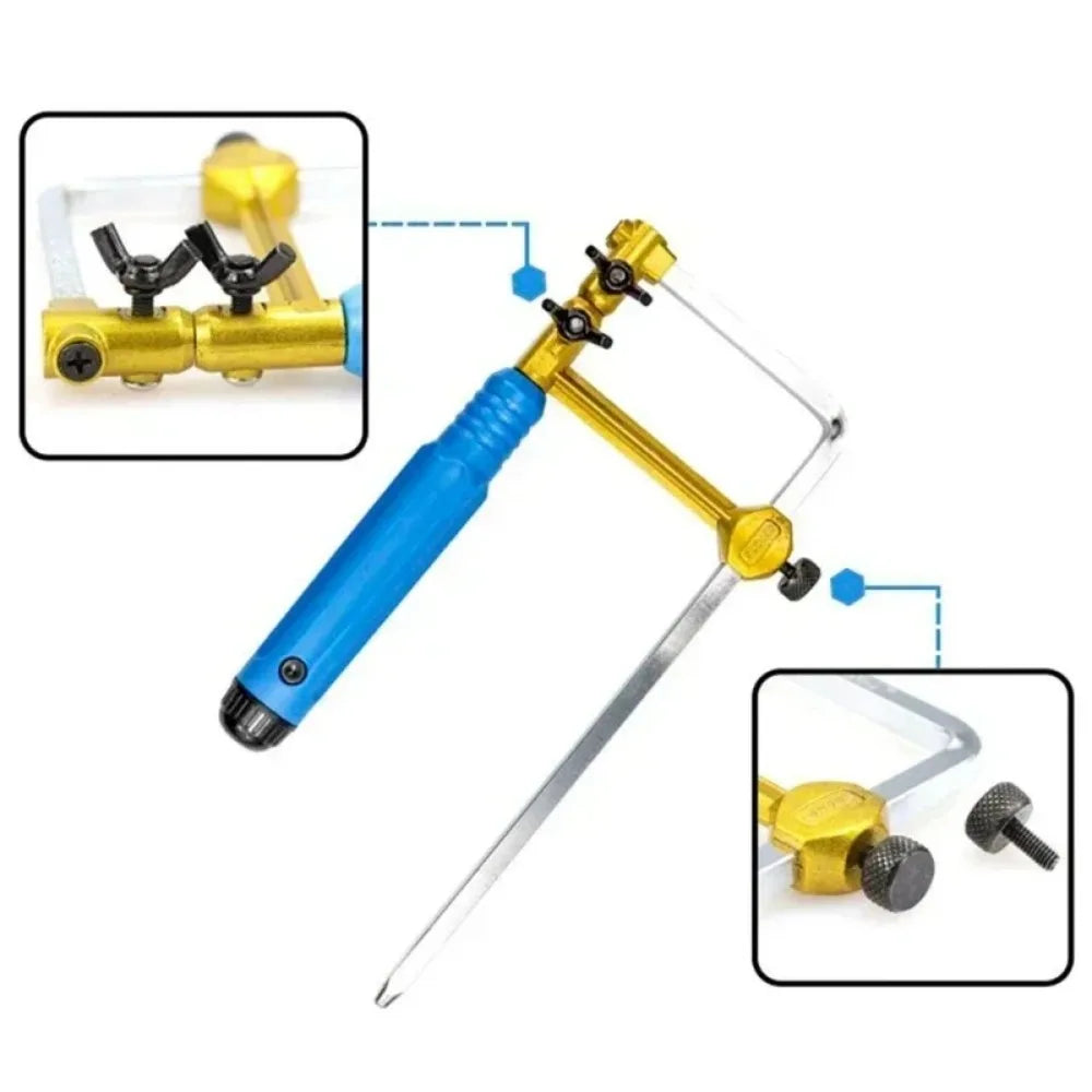 Adjustable Mini Hand Saw U Type Jeweler's Saw Saw Bow for Jewelry DIY Tools Woodwork Craft Tools Hand Tools Set Saw Blade