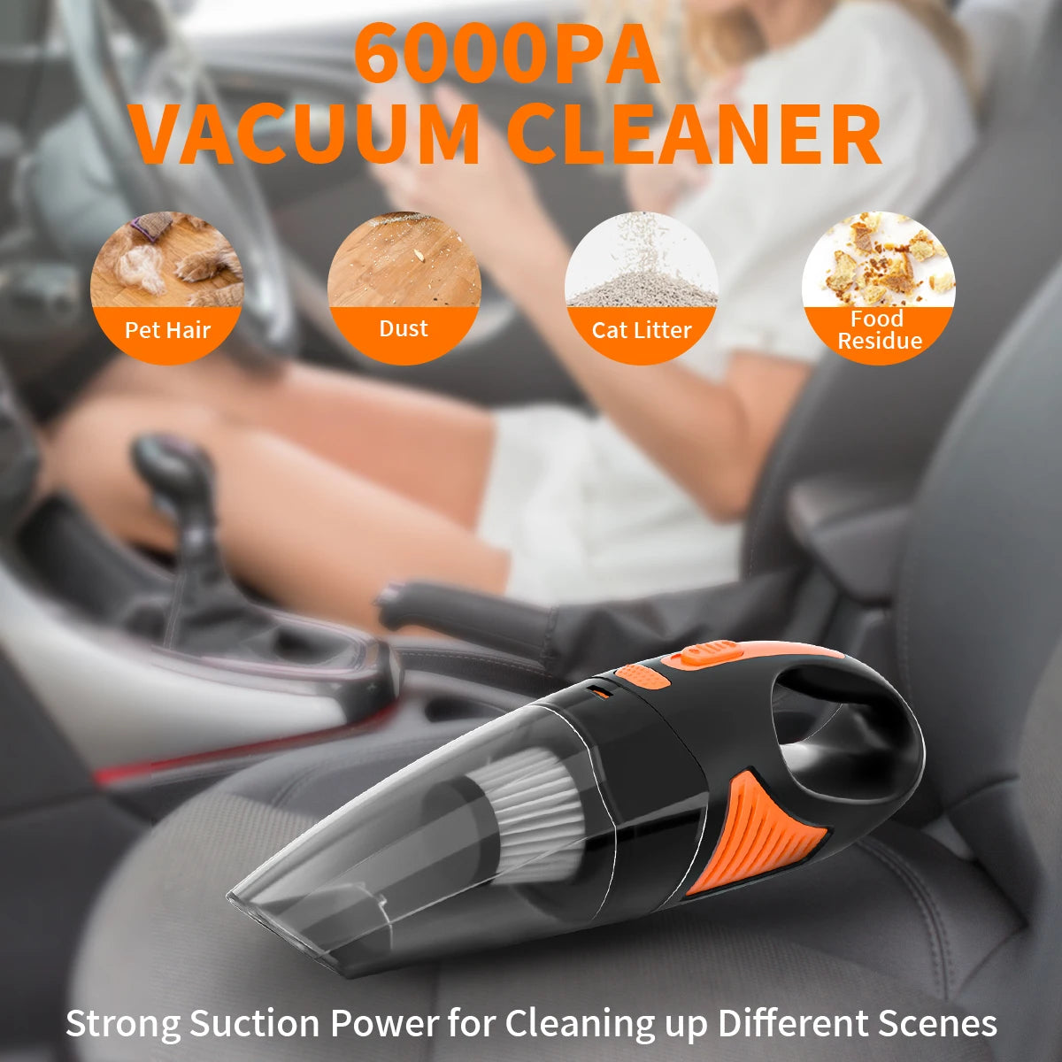 Rechargeable Cordless Wireless Handheld Portable Car Vacuum Cleaner Home and Car Dual Purpose Small Mini Handheld Vacuum Cleaner