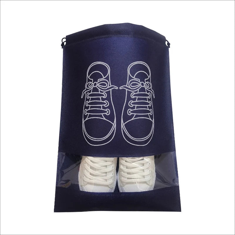 Non-woven Shoes Bag Waterproof Dustproof Travel Bag Portable Tote Drawstring Bag For Shoes Storage Shoes Organizer 2024