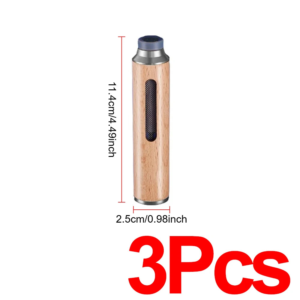 Portable Car Ashtray Easy Cleaning Splash-proof Multi-function Wooden Car Ashtray Detachable Car Office Smoking Accessories