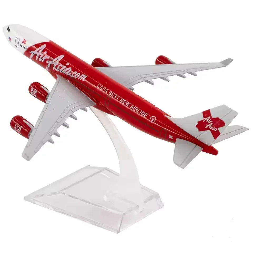 16cm 1:400 Scale Airbus A340 Series Aircraft Model Emirates Lufthansa Asia Airline Die-cast Alloy Airplane Model Toys For Gift