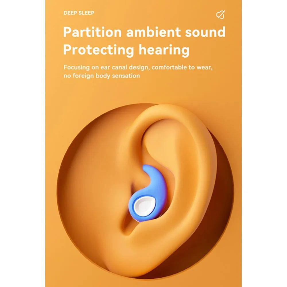 Three Layer Silicone Noise Reduction Earplugs Soft Comfortable Sound Insulation Sleeping Earplugs for Adults Children