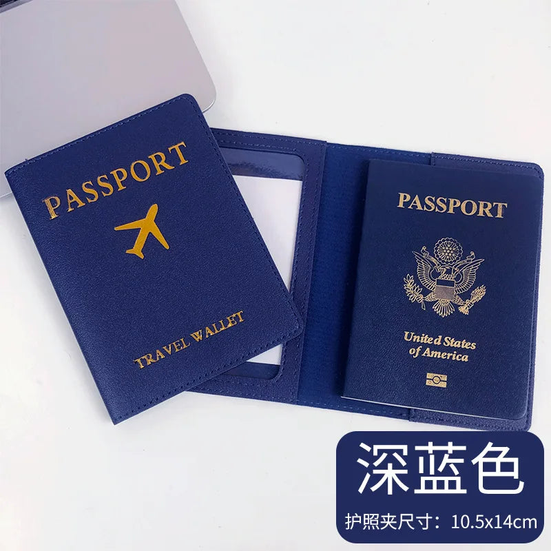 PU Leather Business Luggage Tag Suitcase Address Label Luggage Boarding Case Label Name ID Address Clip Travel Accessories