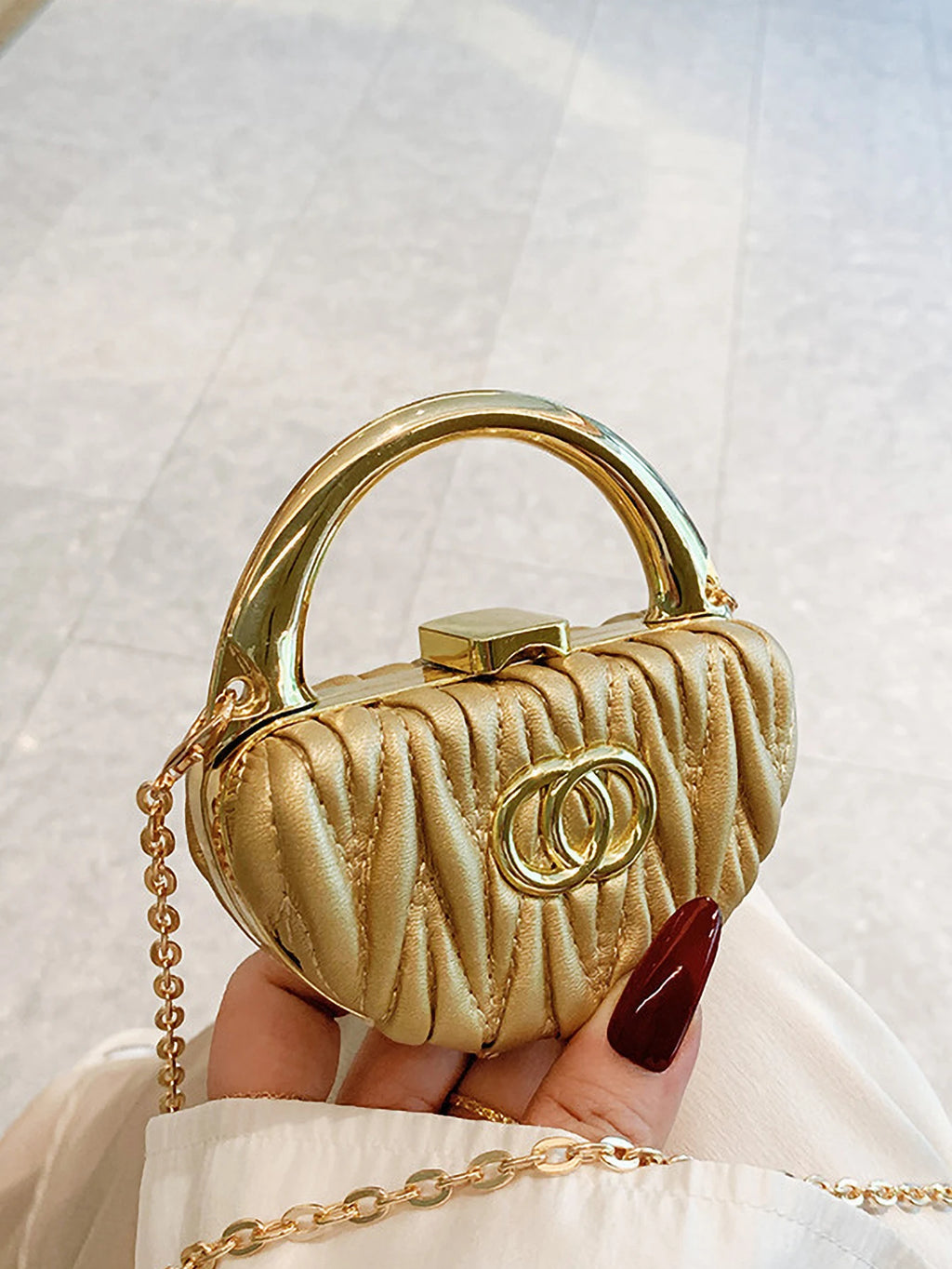 Mini Chain Mouth Red Envelope Small Fragrant Wind Diagonal Shoulder Bag