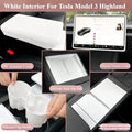 Steering Wheel Cover for Tesla Model 3 Highland White Interior Stickers Car Decoration Modification Accessories for New Model3