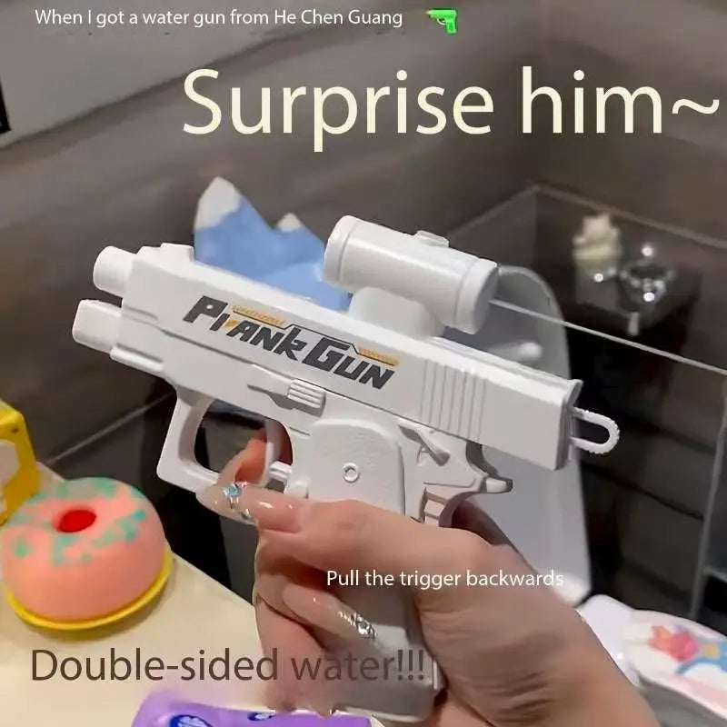 Funny Double-Sided Reverse Water Gun - Summer Prank Toy,Mini Tactical Water Sprayer for Kids & Adults, Pool Beach Water Fight