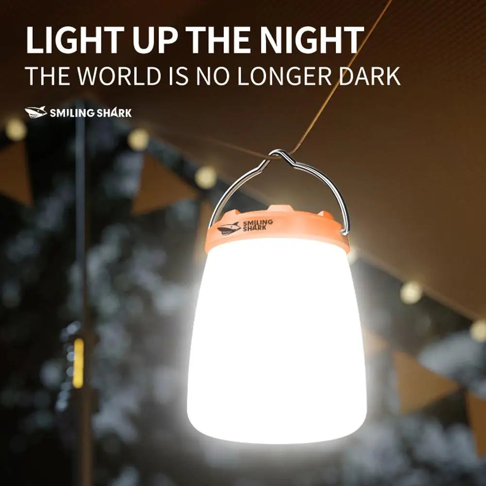 Rechargeable LED Camping Lantern With Hook Waterproof Tent Light Night Emergency Light Portable Outdoor Camping Light