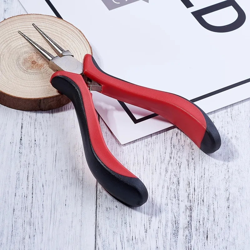 1pc Carbon Steel Jewelry Pliers for Jewelry Making Supplies Round Nose Pliers Ferronickel 126mm