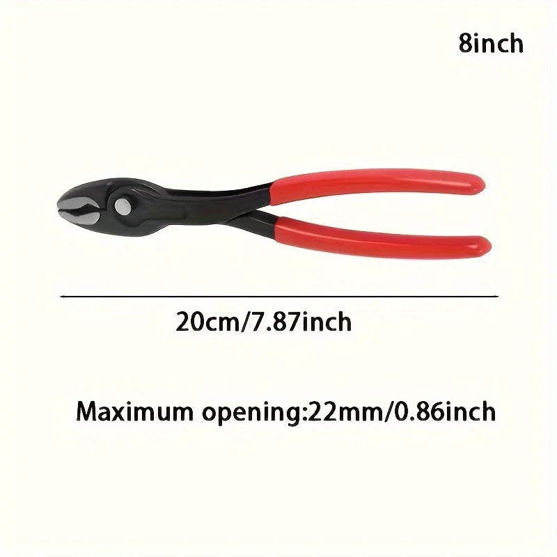 1Pc 8 Inch TwinGrip Slip Joint Pliers Auto Repair Clamp Tool Fish Tail Plier 82 01 200 Adjustable Damaged Screw