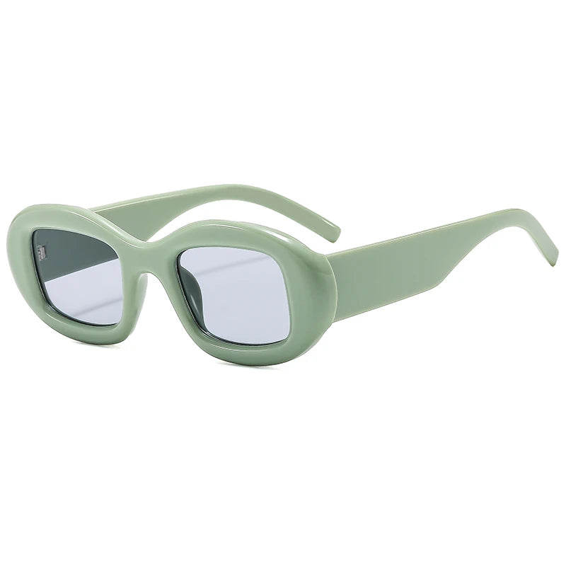 Hiking New Elliptical Retro Fashion Anti Light Glasses Women Thick Frame Glasses Premium INS Eyewear Sunscreen Trendy Eyeglasses