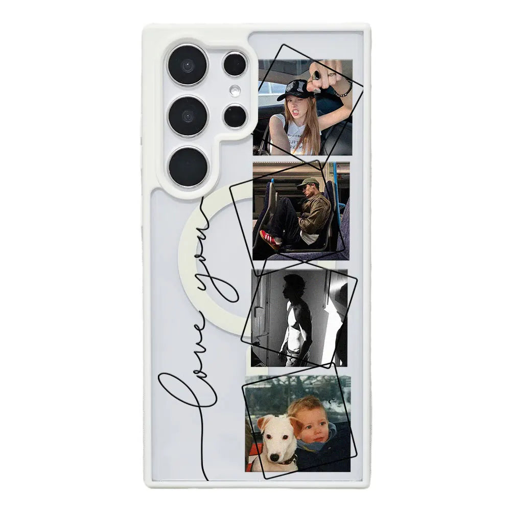 Personalized Custom Photo Magnetic Phone Case For Samsung Galaxy S26 S25 S24 S23 S22 S21 Ultra Plus Edge S20 FE Clear DIY Cover