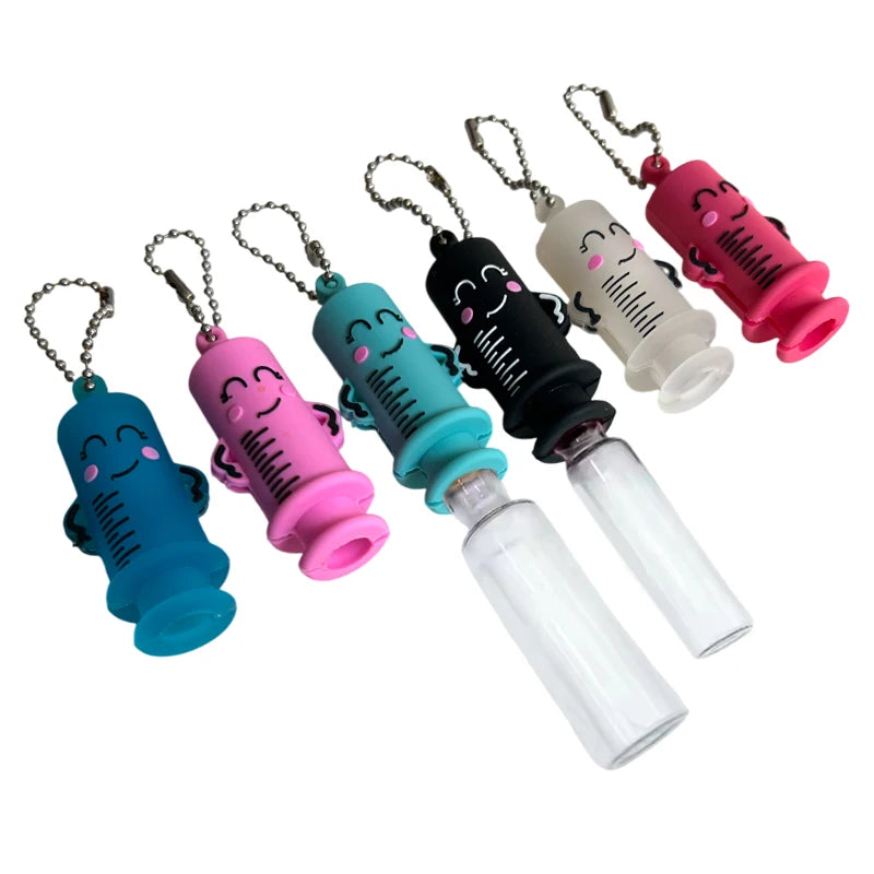 Ampoule Bottle Opener Keychain Syringe-Shaped Medication Vial Cutter Nurse Doctor Ampoule Bottle Breaker Aid Nurse Tool