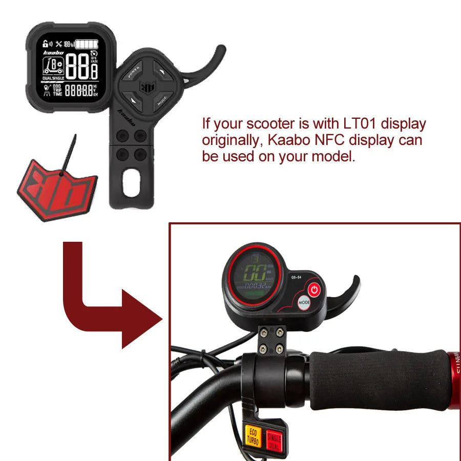 Kaabo NFC Display K1 K2 Protocol Lock Card Original LT01 Board Latest Generation for Kaabo Mantis 8 10 Wolf Warrior 11 X Scooter