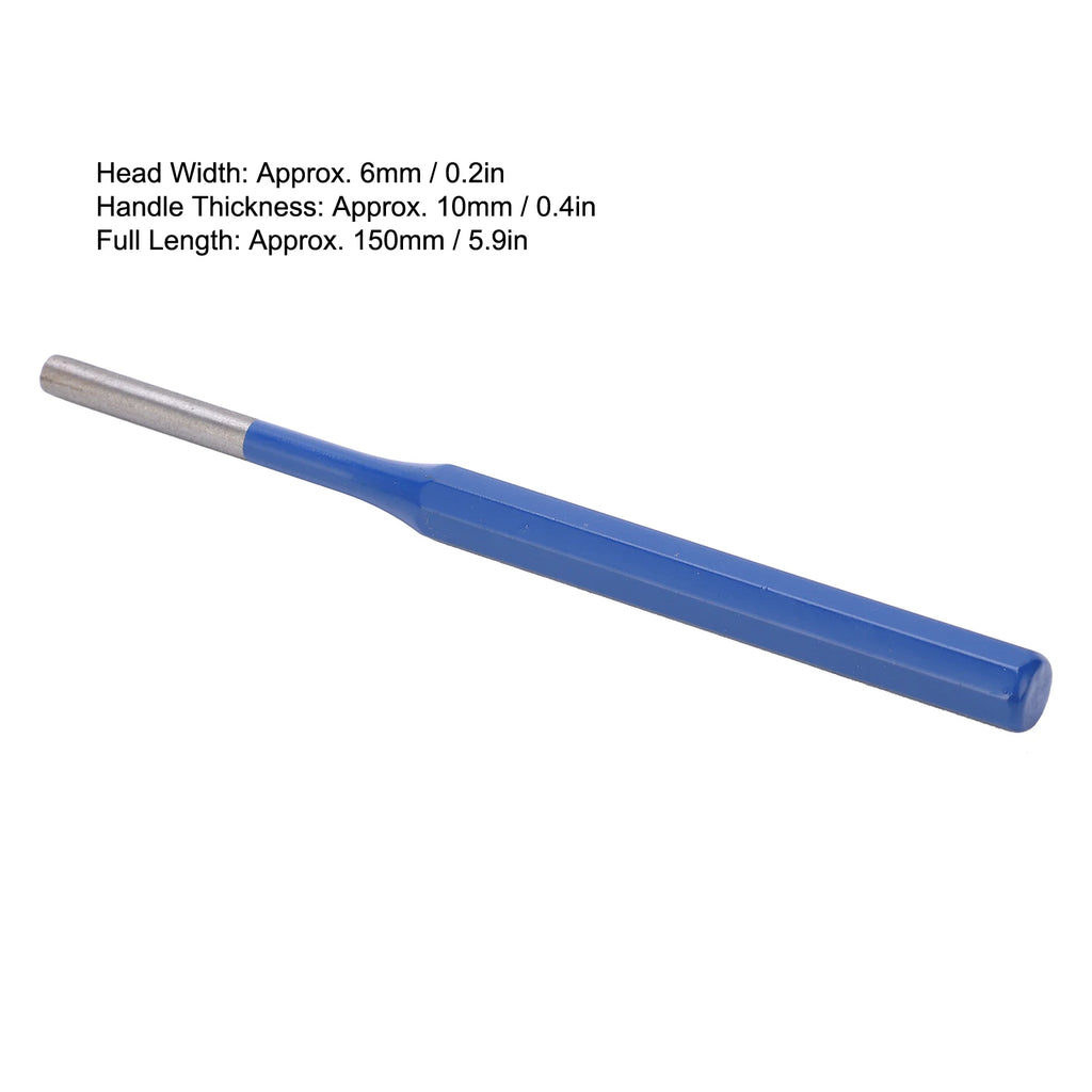 Heavy Duty Steel Pin Punch Drift Parallel Punches Long Steel Flat Centre 6mm Roll Nail Parallel Pin Punch