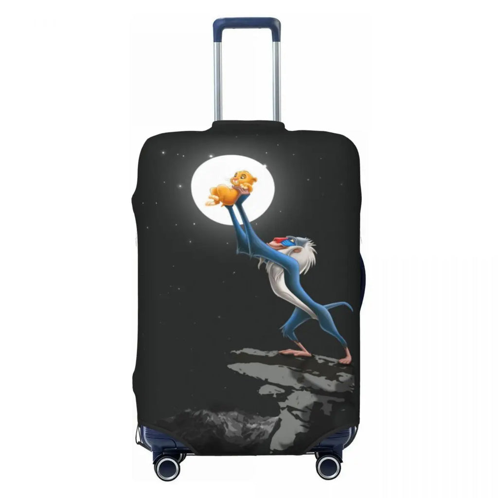Custom The Lion Cartoon K-Kings Simba Luggage Cover Fashion Suitcase Protector Covers Suit For 18-32 inch