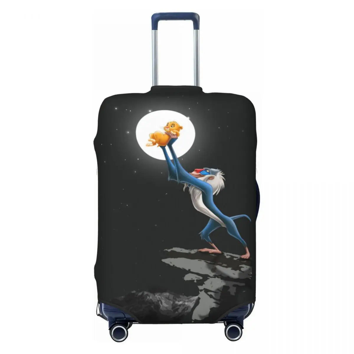 Custom The Lion Cartoon K-Kings Simba Luggage Cover Fashion Suitcase Protector Covers Suit For 18-32 inch