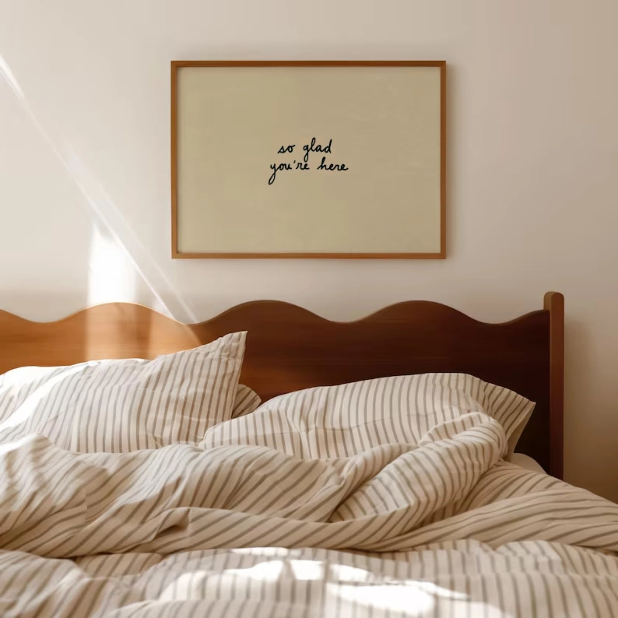 So Glad You're Here Entryway Wall Art Print Canvas Painting Poster Picture For Living Room,Guest Room Bedroom Home Decor