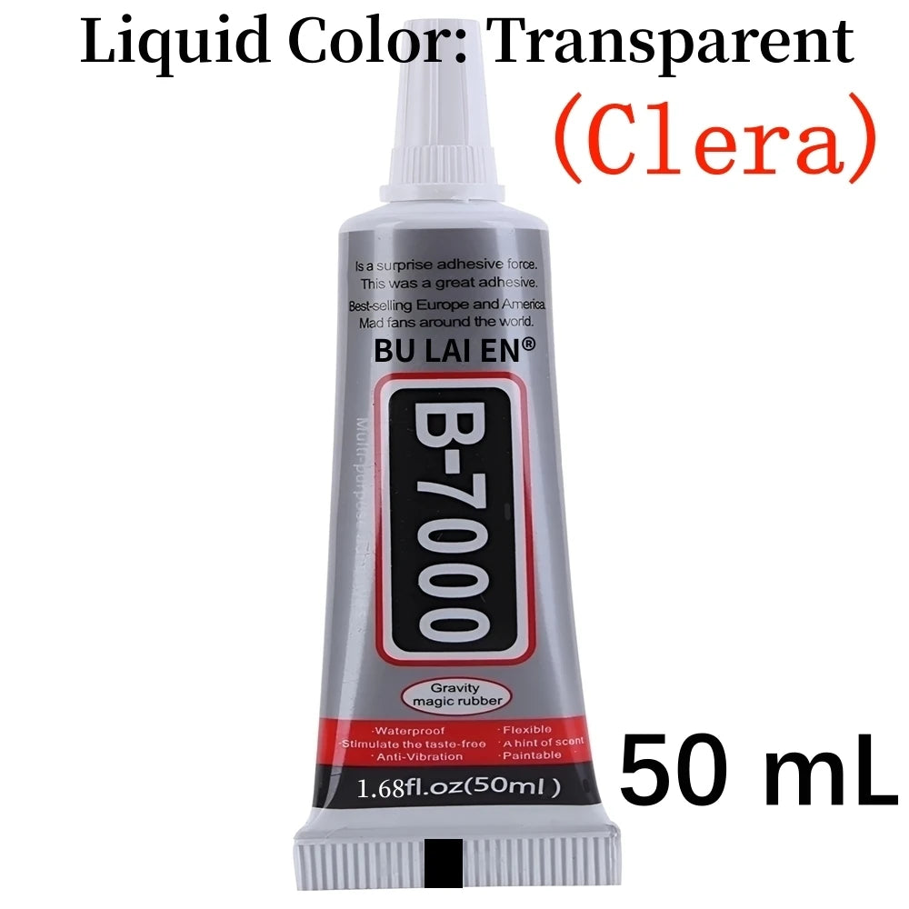 B7000/T7000 Black And Clear Soft Adhesive B-7000 Computer Cell Phone Touch Screen Repair Frame Anti-vibration Universal Glue