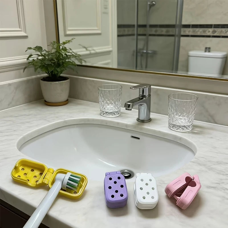 Ventilated Electric Toothbrush Head Covers Dust‑Proof Travel Storage Caps Breathable Sanitary Toothbrush Tip Protective Cases