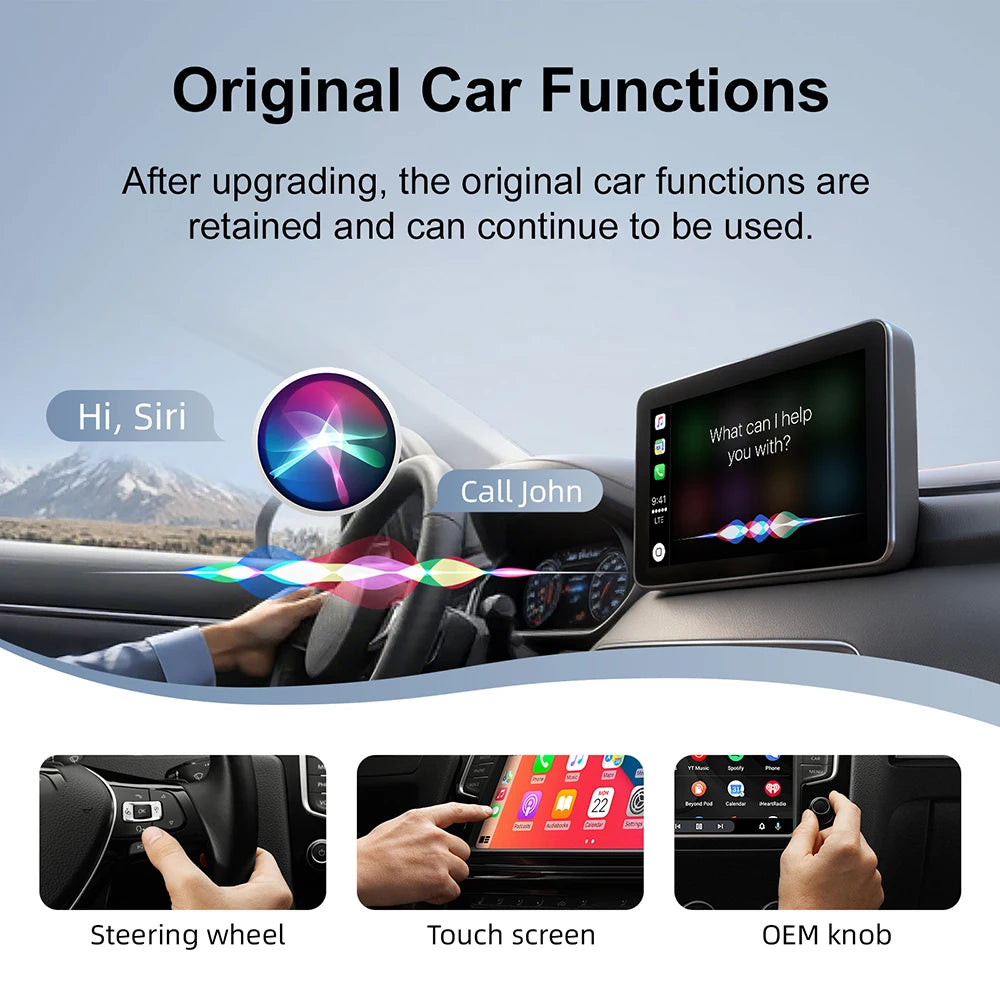 Wireless CarPlay Android Auto Adapter Wired To Wireless 5GHz WiFi USB Plug and Play for 99% Wired CarPlay/Auto Cars