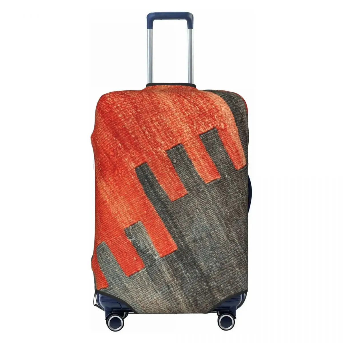Vintage Turkish Kilim Suitcase Cover Washable Bohemian Geometric Diamond Tribal Ethnic Art Luggage Covers Protector