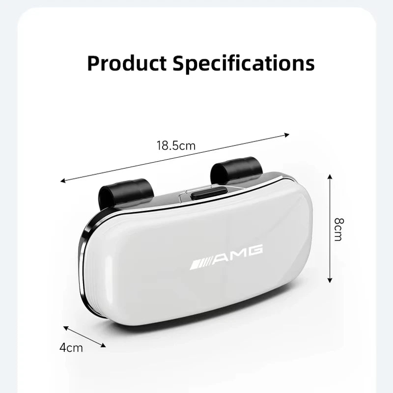 Car Visor Glasses Box Auto Sunglasses Storage Case For Mercedes Benz AMG GLE GLS CLA CLE GLC CLS GLA W223 W213 W206 W464 W247
