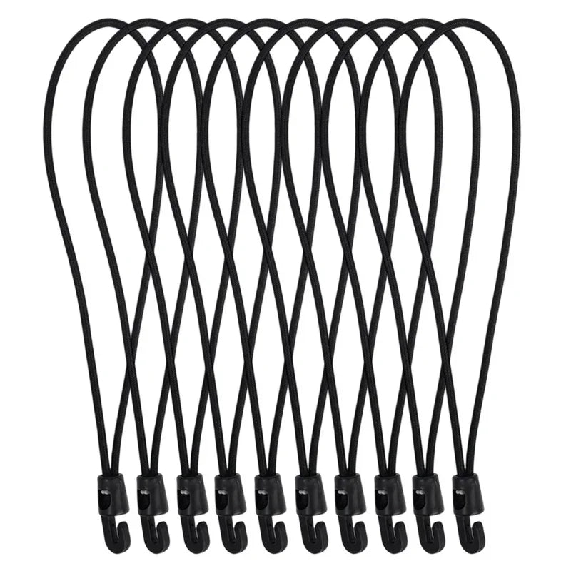 Shock Bungee Cord Gear Strap Tactical Elastic Fix Trekking Pole Anti-slip Paracord Alternative Heavy Duty Water Bottle Map Keys