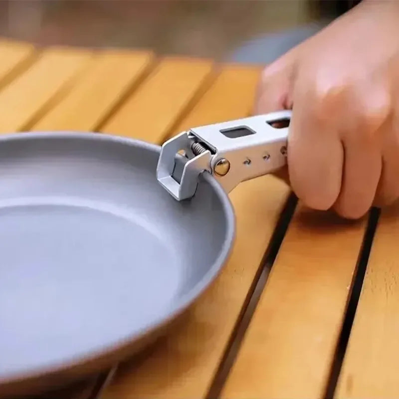 Outdoor Aluminium Anti-hot Alloy Clip Bowl Gripper Holder Portable Camping Pot Pan Handle Kitchen Accessories Cooking Supplies
