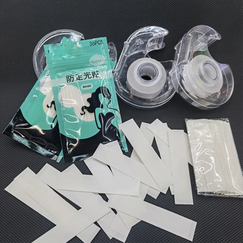 36Pcs Anti-Exposure Adhesive Sticker Strips Women Transparent Clear Double Sided Tape for Clothing Dress Body Skin