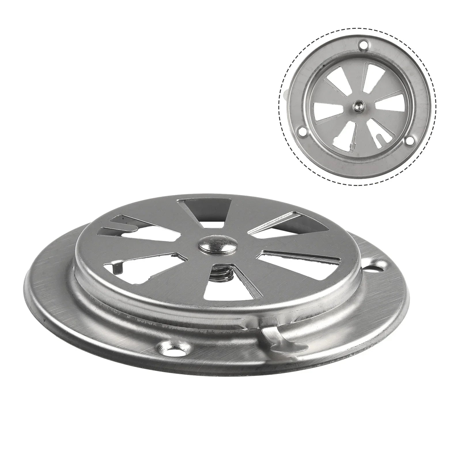 Vent Damper Air Vent Exhaust Replacement Stainless Steel Test Chamber BBQ Damper Vent Stove Air Control Valves
