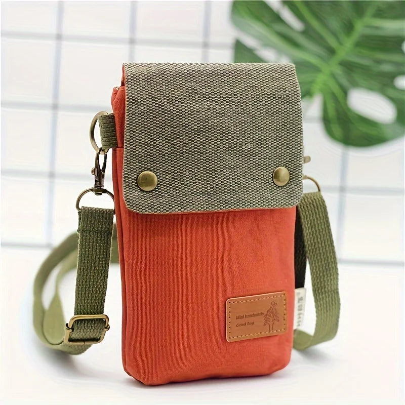 Fashionable and versatile embroidered crossbody bag for women - multi-layered single-shoulder shoulder bag on a strap