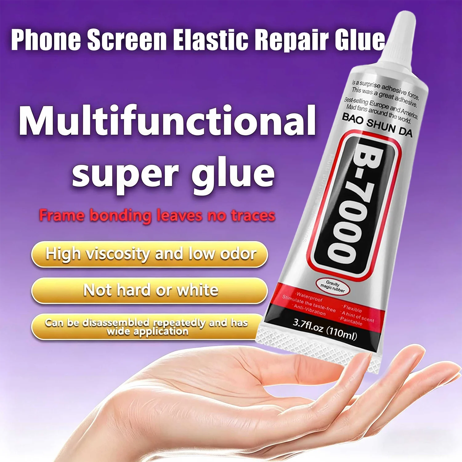 b7000 Phone Adhesive, Iransparent Adhesive, Precision Repairs Glue, For Cell Phone Screen Electronics DIY Jewelry Making Crafts.