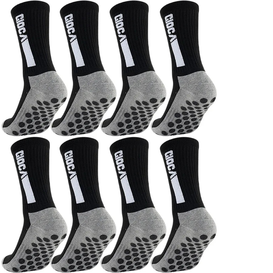1/5/8/10 Pairs Men Women Unisex Non Slip Grip Soccer Rugby Socks Towel Bottom Breathable Shockproof Athletic Exercise
