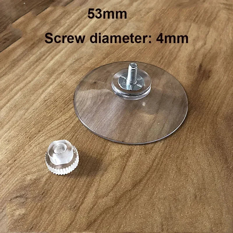 5Pcs Plastic Suction Cup Hooks PVC Sucker Pads Strong Adhesive Suction Holder with Screw Nut for Car Glass Bathroom Wall Door