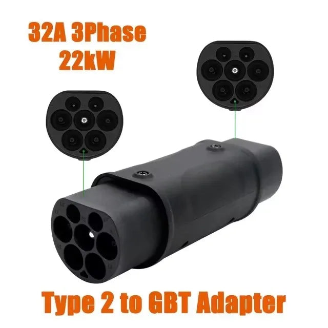 New Electric Vehicle Charging Connector Type 2 to Type 1 J1772 EV Adapter Type 2 to GBT EVSE Charger Type1 to GBT EV Adaptor