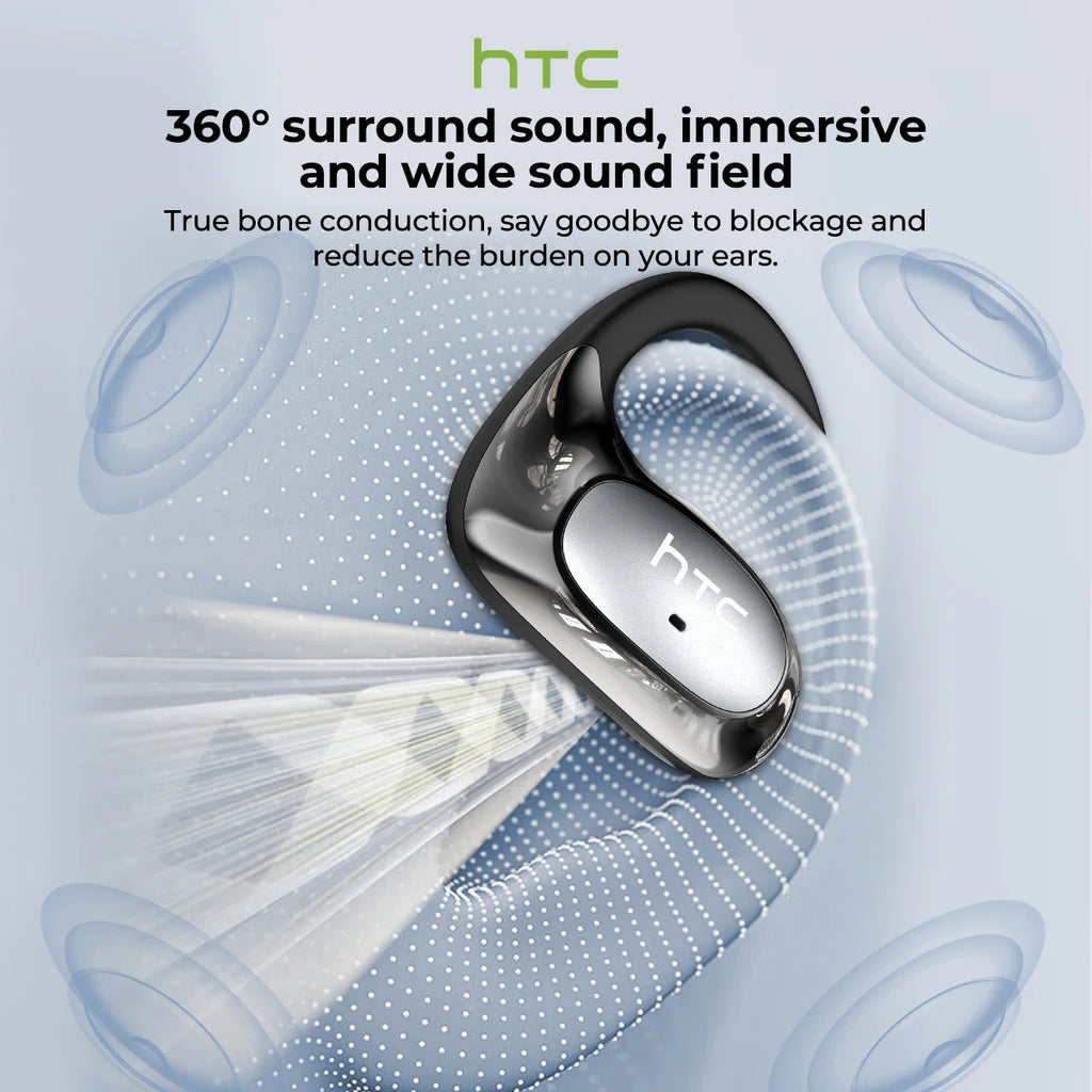 Bluetooth Auricles HTC NE35 2026 AI Real-Time Language Translator Earbuds 134 Languages BT6.0 IPX5 90H Battery Wireless Headset