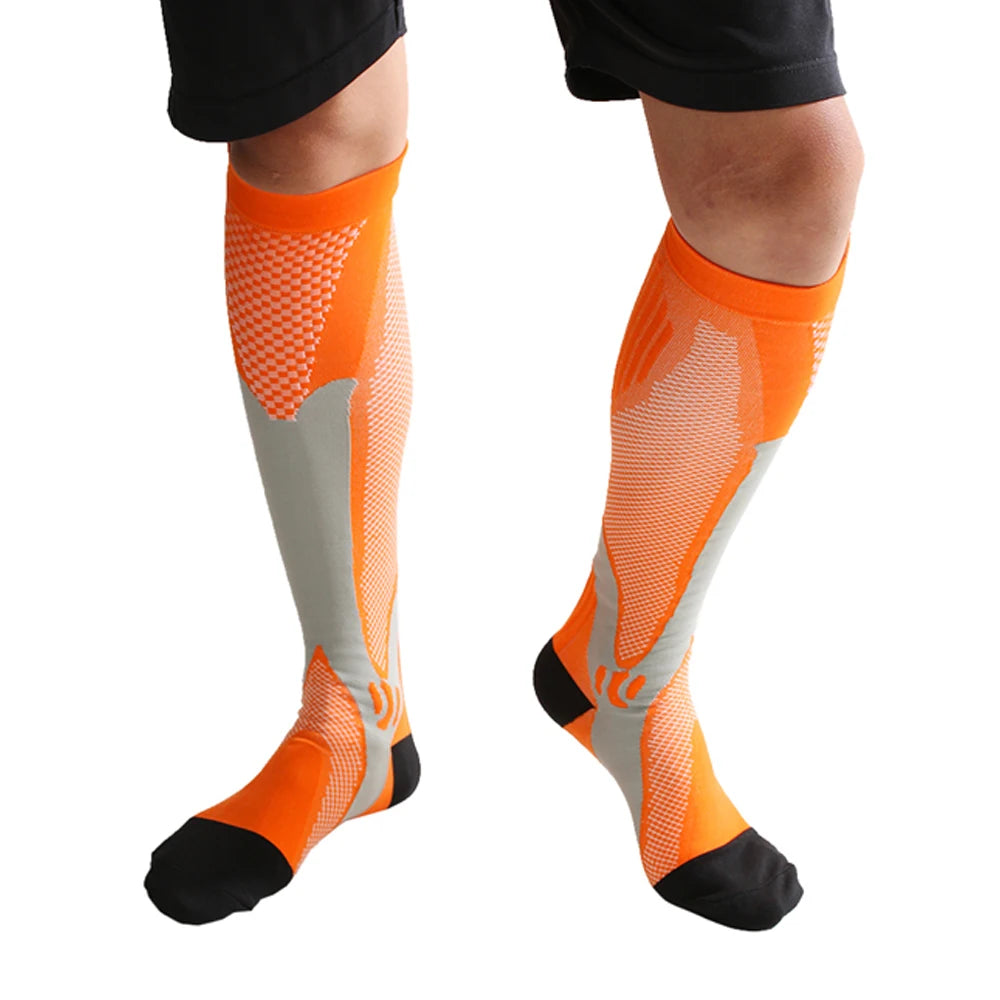 Compression Socks Travelers Socks Football Soccer Thigh Long Tube Unisex Outdoor Sports Nurses Stockings For Men Women