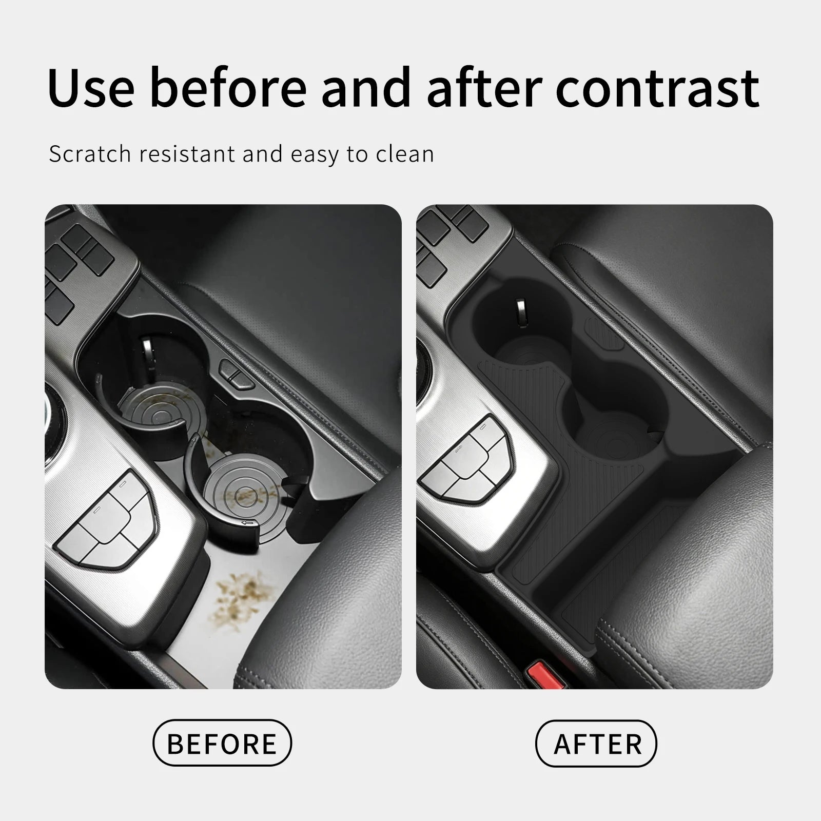 for Kia Sportage 2026 Central Console Water Cup Holder Car Interior Accessories Silicone Drinks Holder Storage Case Tray