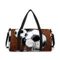 Jumping Football Large Capacity Luggage Bag  For Boy And Girls Best Gifts 2D Flat Cartoon Travel Duffels Hand Bag For Children