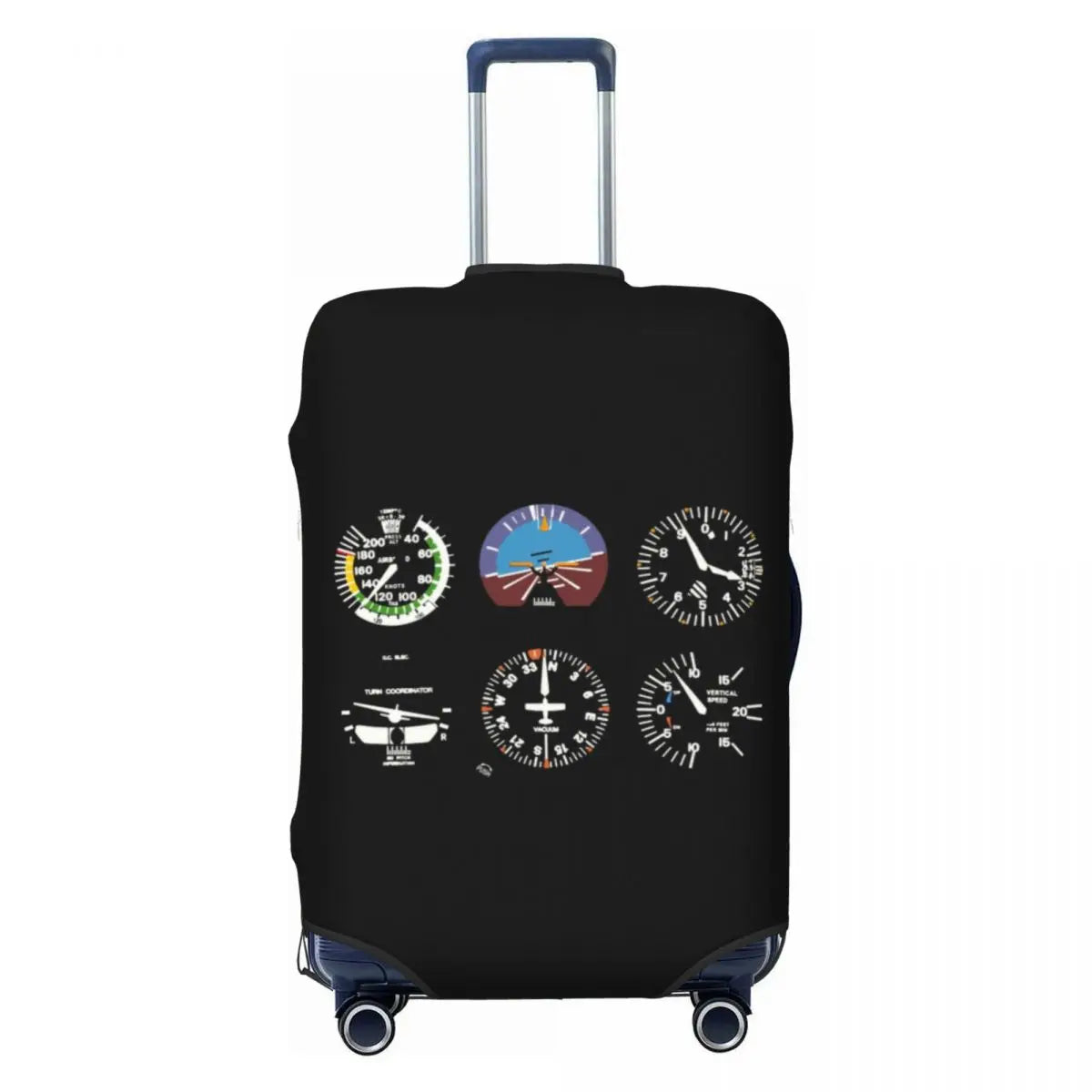 Custom Fashion Airbus Fighter Pilot Luggage Cover Protector Washable Aviation Airplane Travel Suitcase Covers