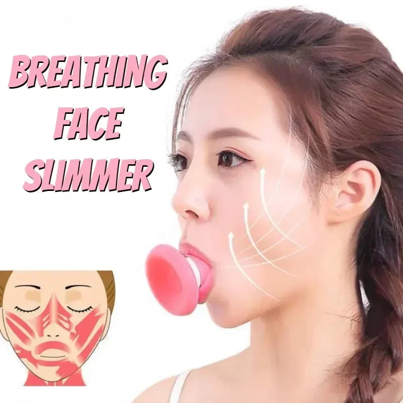 Silicone Jawline Exerciser Lifting Firming Face Double Chin Remover Ball Breathing Trainer Slimmer Muscle Training Face Lift Hot