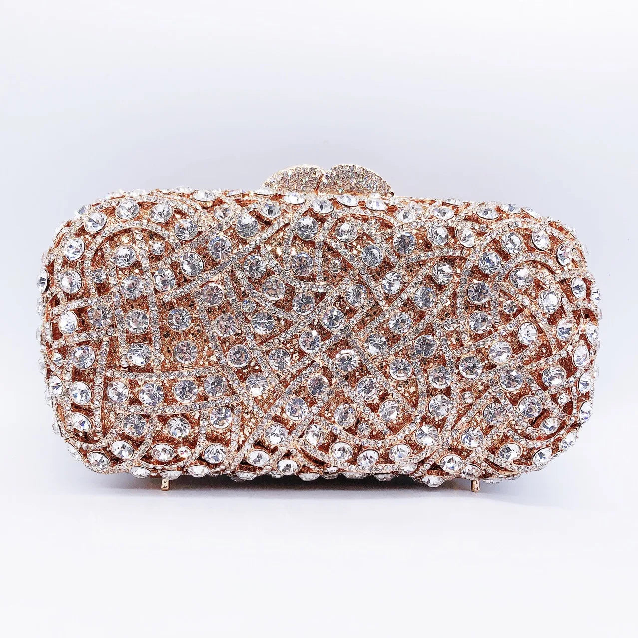 Women Hollow Out Diamond Evening Bag Wedding Party Banquet Bag Crystal Clutch Bag Rhinestone Dress Bag Luxury Designer Handbags