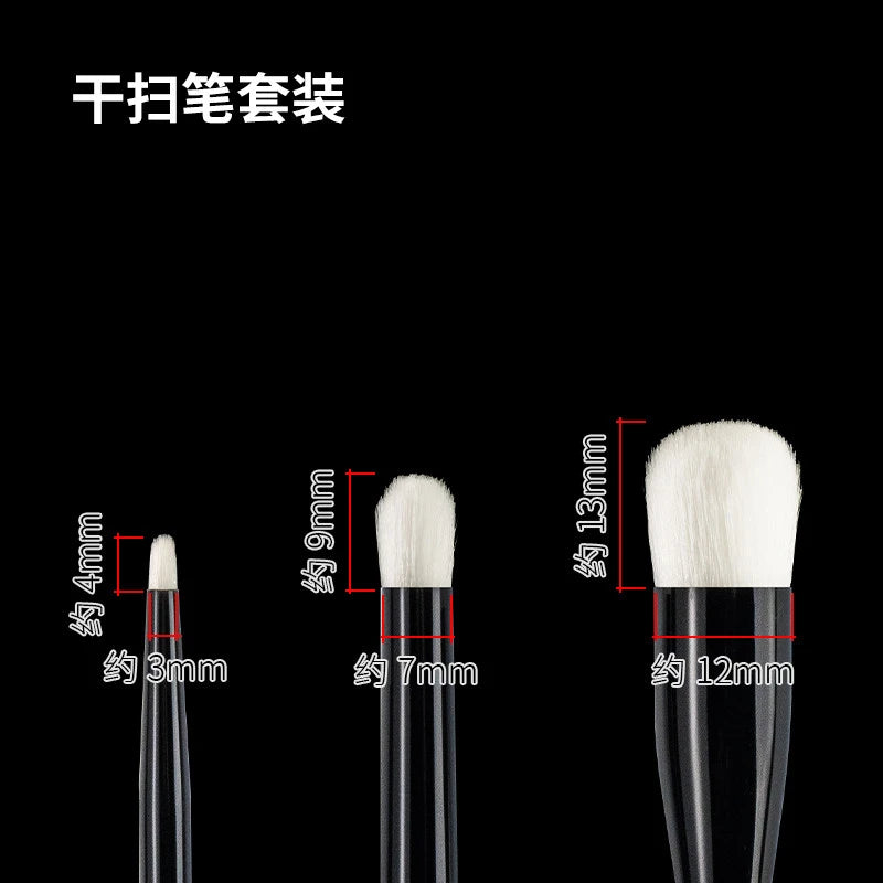 RAYSTUDIO Modeling Brushes Series Fine-point / Liner / Flat / Dry Brush Functional Tool for Model Panel Wash Building Hobby Tool