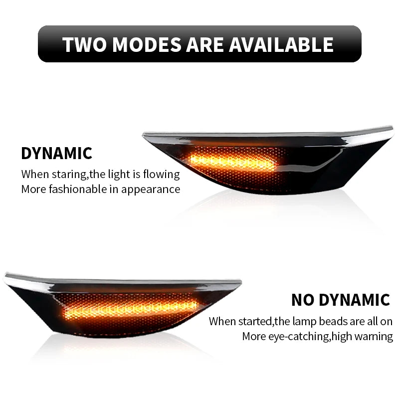 2PCS LED Side Marker Lights Canbus For 991 Carrera S 4 4S 2012-2016 GTS GT3 981 Cayman 2014-up Boxster 2013-up Turn Signal Lamps