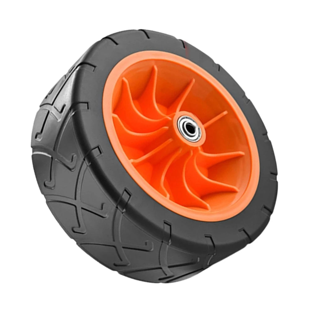 1Pc Heavy Duty Folding Wagon Wheels 180x33mm Shock Absorbing PVC Tires For Outdoor Carts Gardening Shopping Smooth Ride