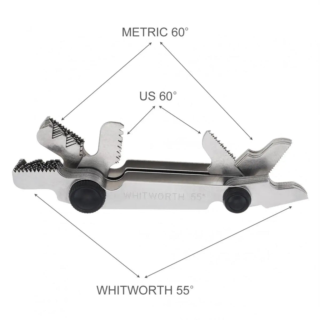 20-58 Blades Screw Pitch Gauge Metric & Imperial & US Screw Meter SAE Whitworth 55/60 Degree Metrisch Thread Measurement Tools
