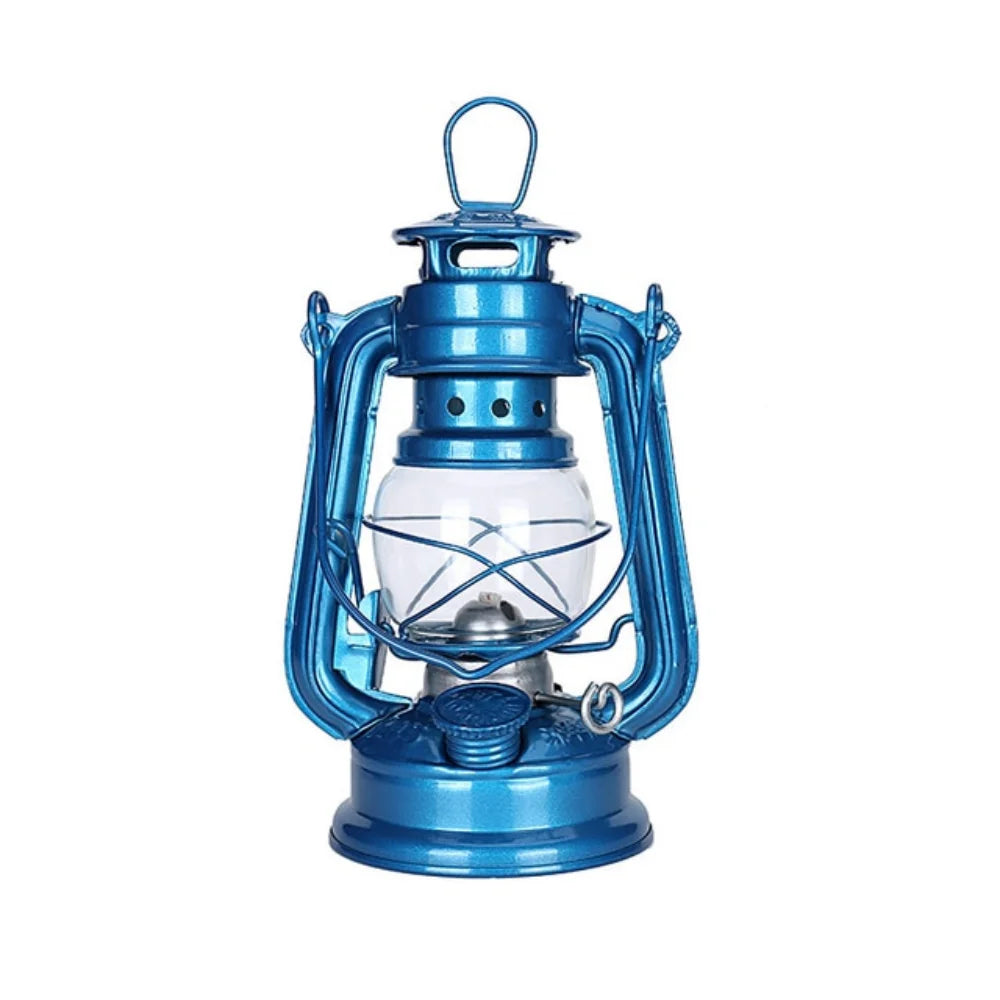 19cm Retro Outdoor Camping Lamp Portable Lantern Bronze Colored Oil Lamp Vintage Photo Props Outdoor Camping Lights