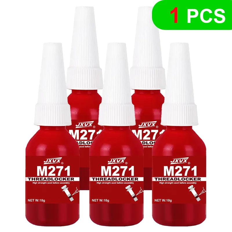 Super Threadlocker 243-271: For Metal Screws – Blue/Red Anaerobic Adhesive for Anti-Loosening and Fastening (10g)
